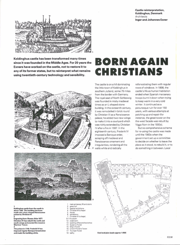 Born again Christians, Koldinghus – The Architectural Review 10:93, 1993